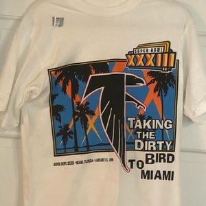 Atlanta Falcons Super Bowl Shirt 1999 L